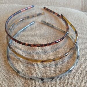 Set of 3 Thin Tortoise Headbands